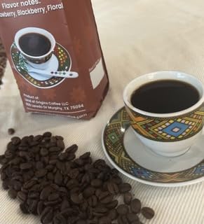 ETHIOPIAN YIRGACHEFFE Whole Beans coffee medium roast single origin100% Arabica natural process specialty Ethiopian coffee 16oz (1 pound)