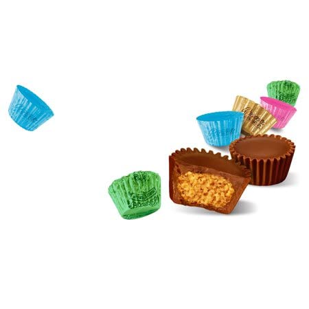 Reese'sEaster Milk Chocolate Peanut Butter Miniature Cups Individually Wrapped in Pastel Foils (2 Pounds)
