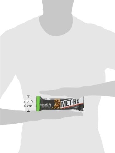 MET-Rx Big 100 Protein Bar Meal Replacement 30G Protein Gluten Free Crispy Apple Pie 3.52 oz. ea 8 Count (Packaging May Vary)