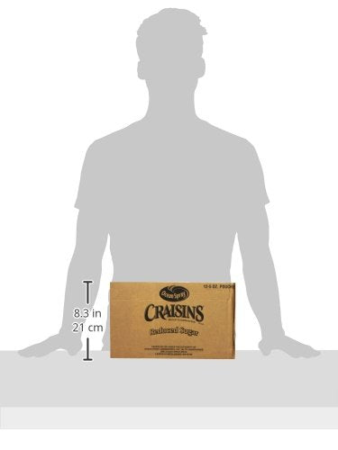 Ocean Spray® Craisins® 50% Less Sugar Dried Cranberries Dried Fruit 5 Oz Pouch (Pack of 12)