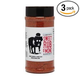Lambert's Sweet Rub O' Mine - 6.5 Ounce Shaker Jar - 3 Pack