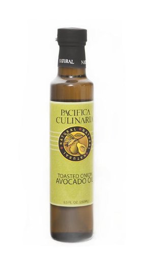 Pacifica Culinaria COLD PRESSED Extra Virgin Avocado Oil Made in USA 8.5 fl oz (250ml) Bottle (Toasted Onion Avocado Oil)