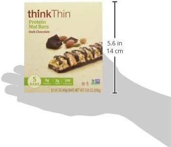 thinkThin Protein Nut Bars Dark Chocolate (1.41 oz Bar 30 Count)