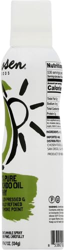 Chosen Foods 100% Pure Avocado Oil Spray Keto Diet Friendly Kosher Cooking Spray for Baking High-Heat Cooking and Frying (6 oz) (Pack of 4)