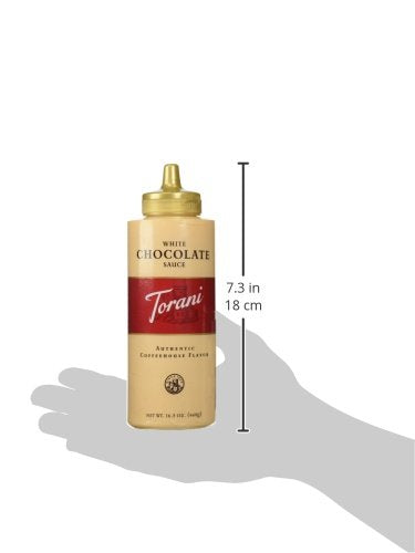 Torani White Chocolate Sauce 16.5 OZ (Pack of 4)
