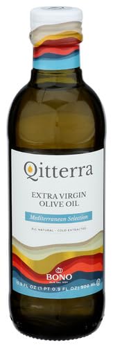 Bono Qitterra Olive Oil Mediterranean Extra Virgin 16.9 fl oz (Pack of 6)