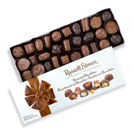 RUSSELL STOVER Assorted Milk &amp Dark Chocolate Gift Box 16 oz. (≈ 28 pieces)