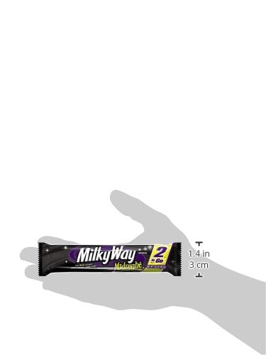 MILKY WAY Candy Bars Midnight Dark Chocolate Candy Bars Sharing Size 2.83-Ounce 24-Count Box