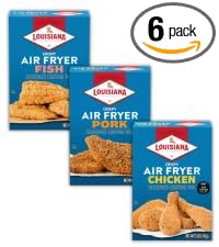 Louisiana Fish Fry Products Louisiana Fish Fry Air Fry Variety Gift Pack - Chicken Fish &amp Pork - 5 oz (Pack of 6)