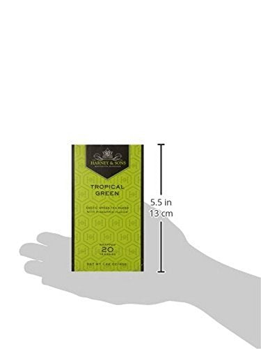 Harney &amp Sons Tea Tropical Green Prem Pack of 6 Size - 20 BAG Quantity - 1 Case