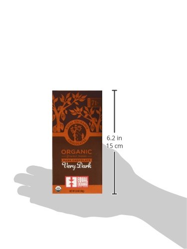 Equal Exchange Organic Very Dark Chocolate 2.8 Ounce Pack of 6