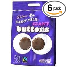 Cadbury Fair Trade Giant Buttons 119g - Pack of 6