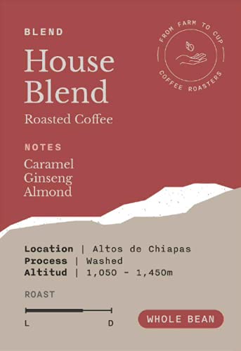 KALI COFFEE ROASTERS | House Blend 12 OZ - Whole Bean Flavor Notes Caramel Almond and Ginseng