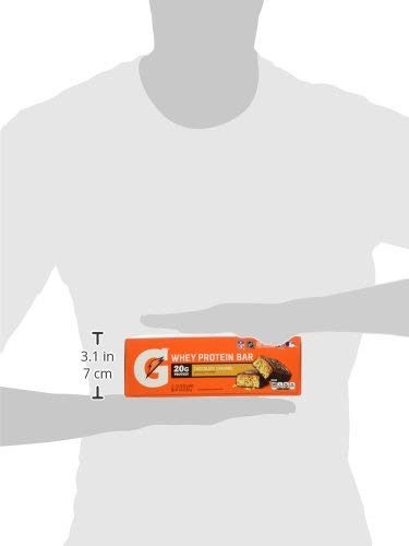 Gatorade Whey Protein Recover Bars Chocolate Caramel 2.8 ounce bars (12 Count)