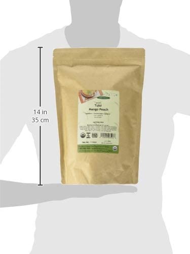 Davidson's Organics Tulsi Mango Peach Loose Leaf Tea 16-Ounce Bag