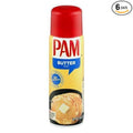 Pam Butter Flavor Canola Oil Spray (Pack of 6)