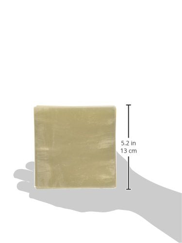 Oasis Supply Clear Caramel Colored Wrapper Sheets Wrapping Paper for Candy 5 x 5 Inches Sheets (1 Pound about 1000 sheets)