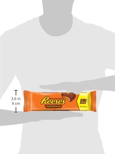 REESE'S Peanut Butter Cups Chocolate Candy King Size (Pack of 24)