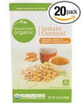 Simple Truth Organic Instant Oatmeal Maple &amp Brown Sugar Flavored Organically Grown 10 Count Box (Pack of 2)