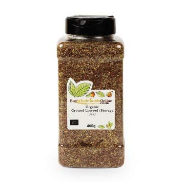 Buy Whole Foods Organic Ground Linseed (Storage Jar) 460g