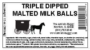Arndts Fudgery Premium Chocolate Covered Candy (Milk Chocolate Triple Dipped Malt Balls (2-13 oz Bags))