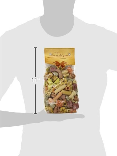 Italian Pasta Fantasia Colored Leftovers (Monnezza Verdure) Pasta 17.6 Ounces Pack of 2