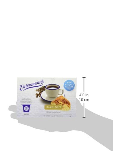 Entenmann's Single Serve Coffee Hazelnut 10 Count (Pack of 4)