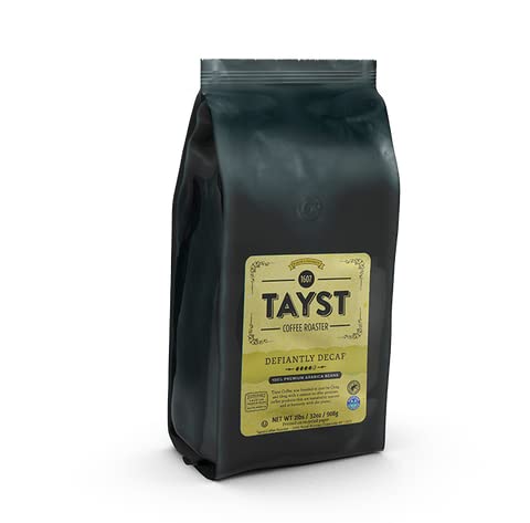 Tayst Coffee Defiantly Decaf Dark Roast Gourmet Premium Coffee 2lb Bag