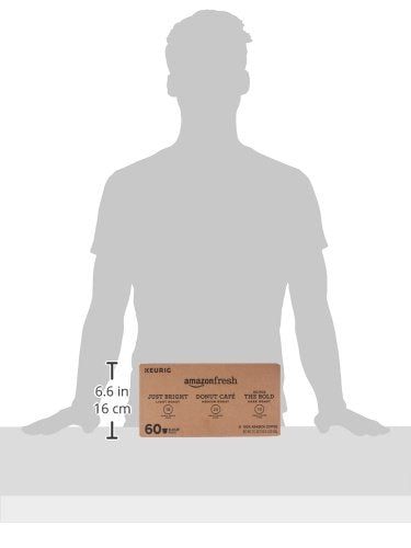 AmazonFresh 60 Ct. Coffee Variety Pack 3 Flavors Keurig K-Cup Brewer Compatible