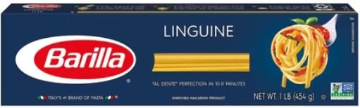 Barilla Pasta Angel Hair Fettuccine Linguine Spaghetti and Thin Spaghetti 16 Ounce (Pack of 5) - with Make Your Day Mini Spatula