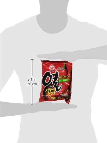 Ottogi Yeul Ramen Noodles Hot Pepper Flavor 4.23 Ounces (Pack of 20)