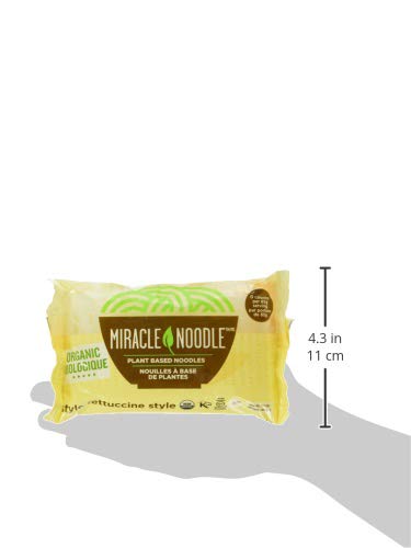 Miracle Noodle Organic Fettuccine Konjac Shirataki Noodles - Plant Based Keto Vegan Gluten Free Low in Carbs &amp Calories Non-GMO Paleo - 7 Oz 6-Pack