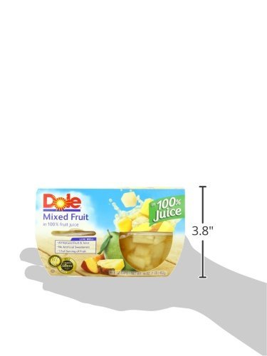 Dole Fruit Bowls Mixed Fruit in 100% Juice Snacks 4oz 24 Total Cups Gluten &amp Dairy Free Bulk Lunch Snacks for Kids &amp Adults