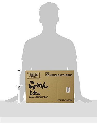Menraku Shio Ramen 2.75-Ounce (Pack of 12)