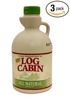 Log Cabin All Natural Syrup 22 oz (Pack of 3) by N/A [Foods]