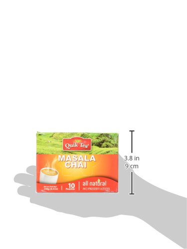 Quik Tea Masala Spiced Chai - 10 Pouches (Pack of 3 for a Total of 30 Pouches)