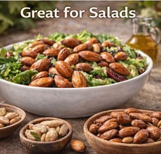 Kosher Roasted &amp Salted Almonds from Israel – Premium Crunchy Almond Snack – 200g (7oz) – Product of Israel