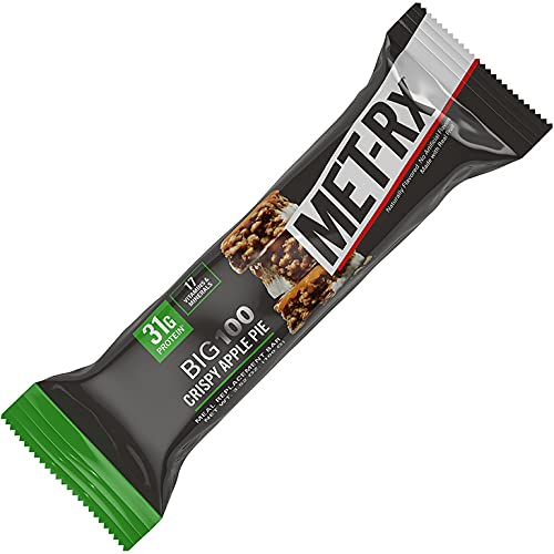 Product Of Met-Rx Big100 Bar - Colossal Crispy Apple Pie Count 9 (3.52 oz ) - Nutrition Bar With Protein / Grab Varieties &amp Flavors