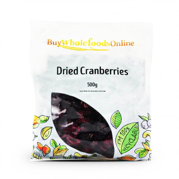 Buy Whole Foods Dried Cranberries (500g)