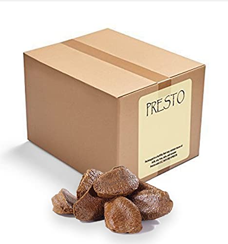 Brazil Nuts In shell Polished Large 160 oz. Raw Brazil Origin KETO Vegan Non-GMO And Natural Whole Superior High-Protein &amp Easy to Crack Packed in a convenient Box/Bag of 10 lbs. by Pres