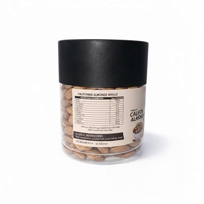 California Almonds 100gm |Badam Giri | High in Fiber &amp Boost Immunity | Real Nuts | Whole Natural Dry Fuits