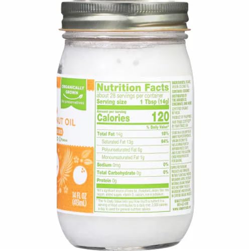 Generic Simple Truth Organic Coconut Oil Unrefined Cold Pressed Virgin Butter 14 oz (Pack of 2)