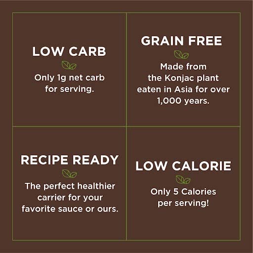 Miracle Noodle Organic Variety Pack (Pack of 6) Spaghetti Fettuccine Rice Plant Based Shirataki Konjac Noodles 5 Calories 1g Net Carbs Per Serving Keto Gluten-Free
