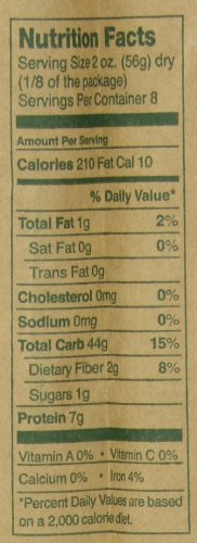 Montebello Organic Pasta Linguine 16-Ounce Bag (Pack of 5)