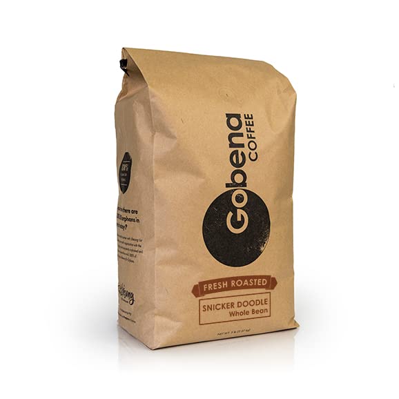 Gobena Coffee 5lb Snickerdoodle Whole Bean Medium Roast 100% Arabica Coffee 80oz Bulk Bag