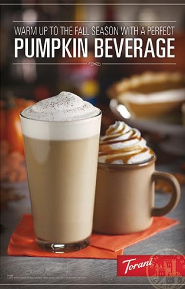 Torani Pumpkin Pie Puremade Sauce 64 oz Bottle 1 Count