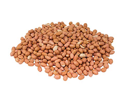 Aiva Raw Spanish Peanuts (10 LB Case) Bulk – Whole Unsalted Peanuts for Snacking Cooking and Baking | Product of USA | Spanish Premium Grade