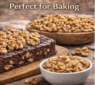 Kosher Shelled Walnuts from Israel – Premium Walnut Halves &amp Pieces – Natural Nut Snack – 150g (5.3oz) – Product of Israel