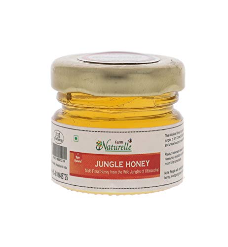 Farm Naturelle-(Pack of 7x40Gms) Forest Flower Honey/Jungle Honey Tulsi Flower Honey Jamun Flower Forest Honey Acacia Honey Litchi Honey Wild Berry/Sidr Forest Honey Eucalyptus Honey