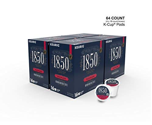 1850 Trailblazer Medium-Dark Roast Coffee 64 Count K Cups for Keurig Brewers